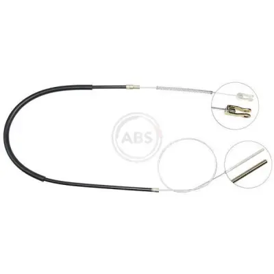 Cable de accionamiento, freno de estacionamiento A.B.S. K11216 Popular